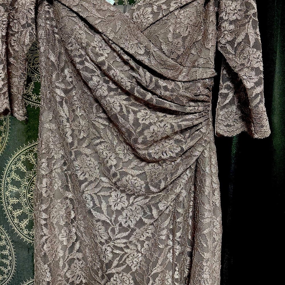 Mother of the bride dress. Does have sparkle that does not show.